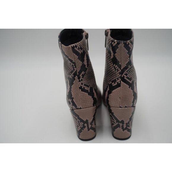 New Aquatalia Leather Snakeskin Animal Print Ankle Boots, Size 9.5, Stylish - Picture 4 of 12